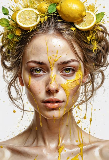 00098-Art by florist Mandy Disher, digital illustration, portrait of a beautiful lady, perfect anatomy, centered, yellow lemon theme,.png